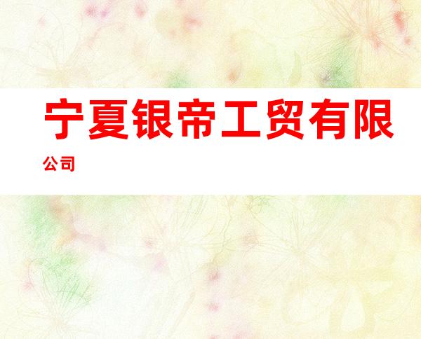 宁夏银帝工贸有限公司
